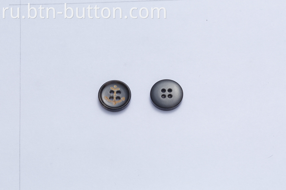 Real horn buttons for high-end suits